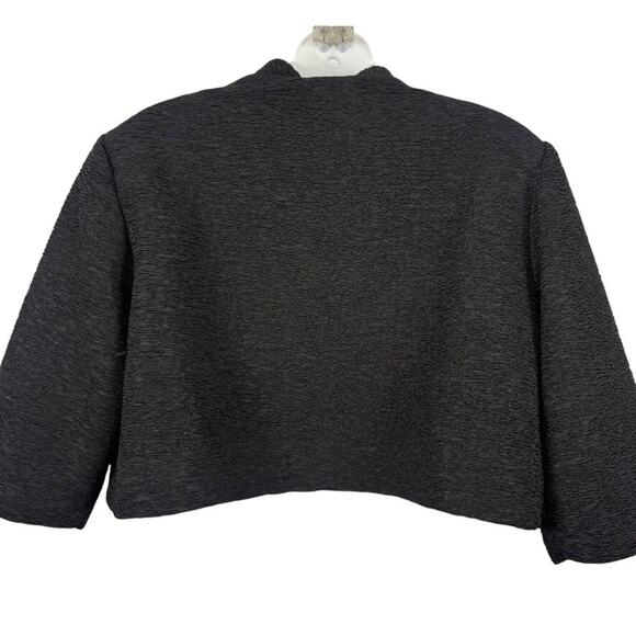 Dress Barn Collection Womens Bolero Open Jacket Formal Evening Cocktail Black 16 - Picture 13 of 16